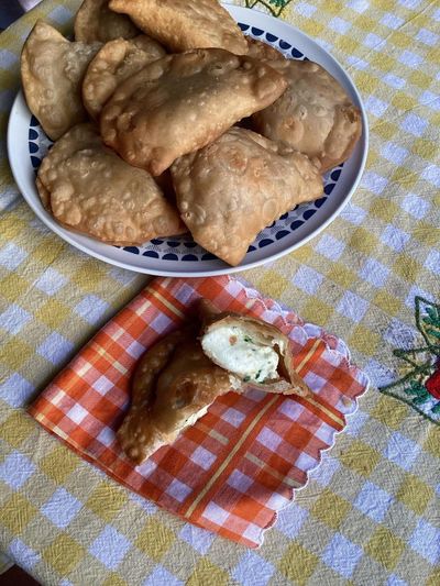 Rachel Roddy’s recipe for panzerotti – deep-fried dough parcels filled with cheese