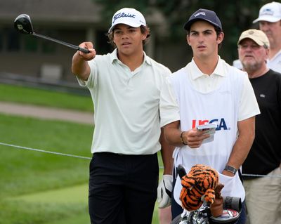 Photos: Charlie Woods at the 2024 U.S. Junior Amateur at Oakland Hills