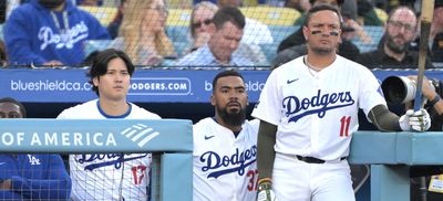 Shohei Ohtani and Teoscar Hernández were so locked in watching a fight break out at Dodger Stadium