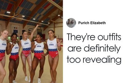 Simone Biles Posts Photo Of U.S. Gymnastics Team In Their Uniforms After Arriving In Paris