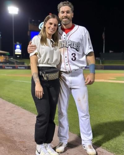 Jake Cave Celebrates Wife's Birthday On Baseball Field