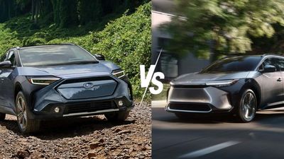 Toyota bZ4X Versus Subaru Solterra Compared: Range, Price, Efficiency