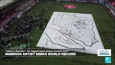 Nigerian artist seeks world record for largest hand-drawn artwork