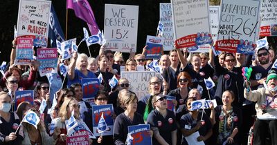 'Undervalued and lowest paid in country': Nurses rally for better pay