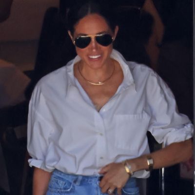 Meghan Markle Carries a Subtle Nod to Princess Diana—Her Lady Dior Bag—With Jeans and a White Button-Down