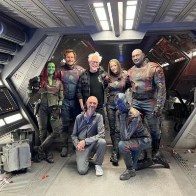 Chris Pratt Unites With Guardians Of The Galaxy Cast For Epic