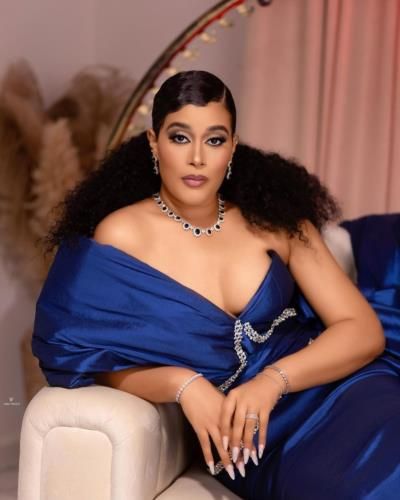 Adunni Ade Radiates Elegance In Stunning Royal Blue Photoshoot