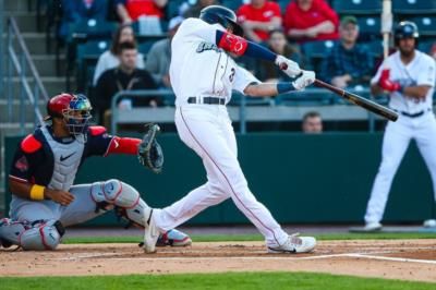 Jake Cave And Teammates Celebrate Victory In Baseball Match