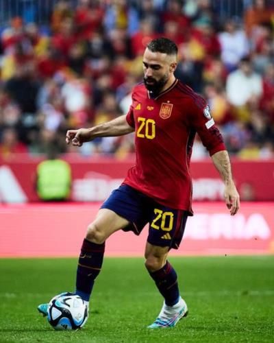 Dani Carvajal Showcasing Skills On The Football Field