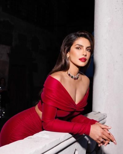 Priyanka Chopra Stuns In Red Outfit In Latest Photoshoot