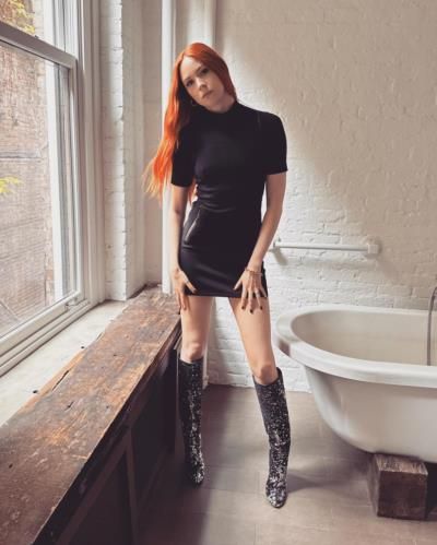 Karen Gillan Stuns In Edgy Photoshoot With Black Outfit