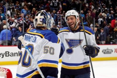 Jordan Binnington Showcasing His Skills On The Ice Rink