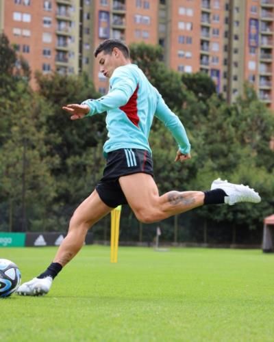 James Rodríguez Engaging In Football Practice Session