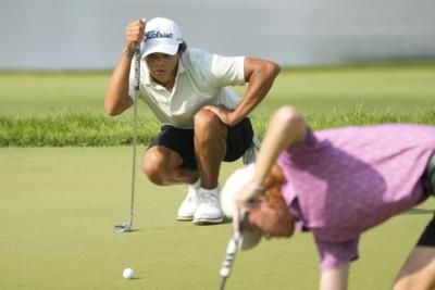 Tiger Woods Watches Son Charlie At U.S. Junior Amateur