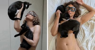 Halle Berry Celebrates 20Th Anniversary Of Catwoman With Kittens