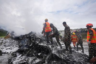 Plane crash at Nepal’s Kathmandu airport kills 18; pilot only survivor