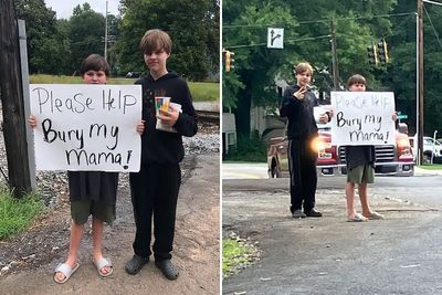 “Please Help Bury My Mama”: 11-Year-Old Boy Stands On Roadside For Two Days To Raise Money