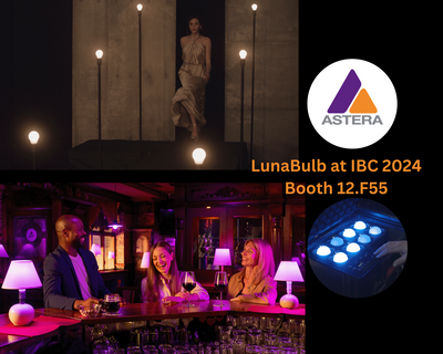 Astera to Showcase LunaBulb LED Light at 2024 IBC Show