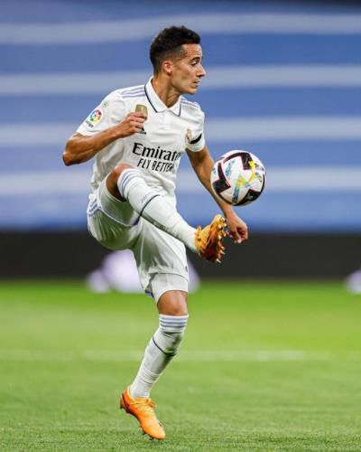 Lucas Vázquez Showcasing Skills Alongside Teammates In Football Match