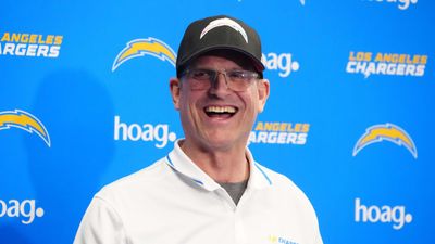 Jim Harbaugh Trolls Ryan Day, Ohio State With ‘Third Base’ Dig in Chargers Hype Video