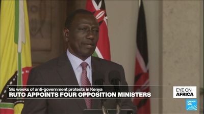 Kenya's Ruto appoints four opposition ministers