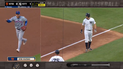 A mic’d-up José Iglesias had a delightful reaction to his nifty Mets double play