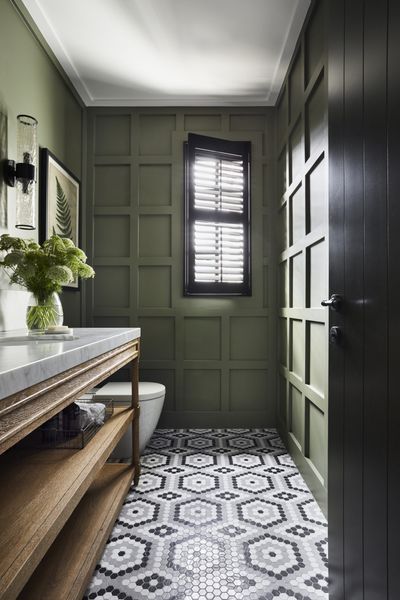 4 powder rooms that prove colour is key to timeless style