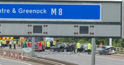 Seven in hospital – and three fighting for their lives – after crash on Glasgow's M8