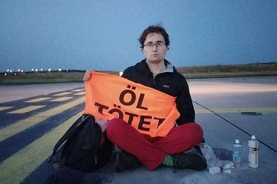 Frankfurt airport closes: At least 50 flights diverted as protesters glue themselves to airfield