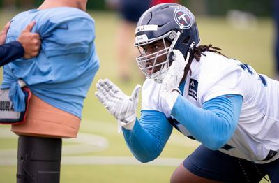 Titans’ T’Vondre Sweat on missing spring sessions: ‘Ask the head coach’