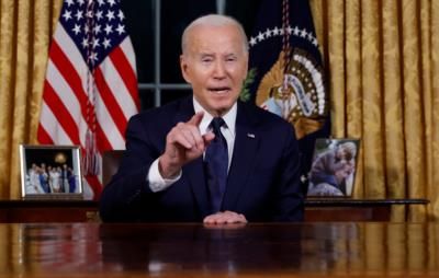 President Biden's Family Supports Him During Oval Office Address