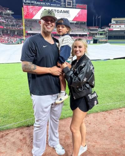 Nick Ramirez With Family At Baseball Field
