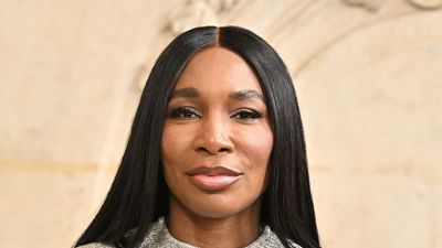 Venus Williams' burgundy leather jacket and knitted co-ord combination will have you buying deep reds for autumn in no time