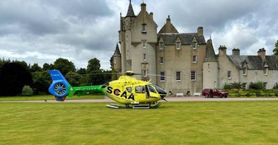 Toddler airlifted to hospital after falling from castle in Highlands