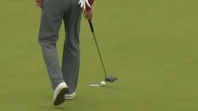 Watch The Bizarre Moment Tour Pro Has Air Shot On Putt