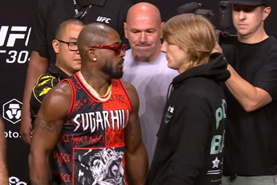 UFC 304 video: King Green, Paddy Pimblett exchange words during tense first faceoff