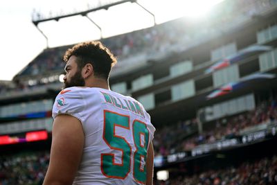 Mike Macdonald gives an update on free agent center Connor Williams