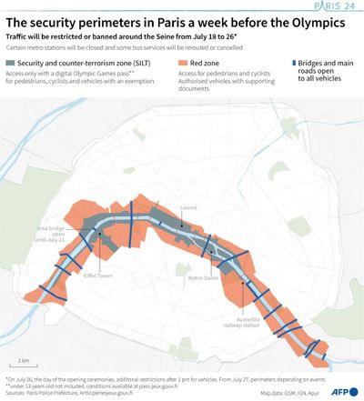 Locked-down Paris Nervously Awaits Olympics Opening Ceremony