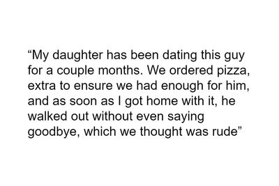 “AITA If I Asked My Daughter’s Deipnophobic Boyfriend Not To Come Over When We Are Eating?”