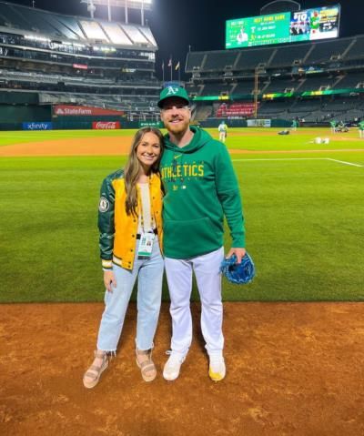 Richard Lovelady And Wife Cherish Baseball Field Moment Together