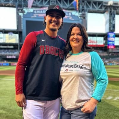 Josh Rojas And Mom Bonding At Baseball Game