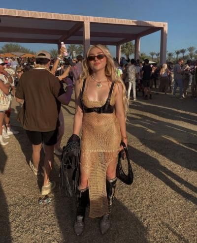 Peyton List Shines In Skin-Toned Outfit At Concert Night