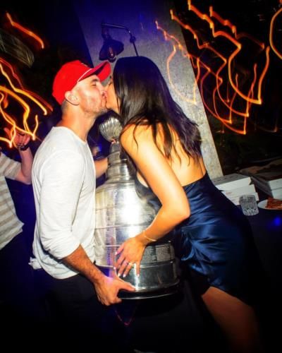 Kevin Shattenkirk And Wife Share Sweet Kiss In Candid Moment