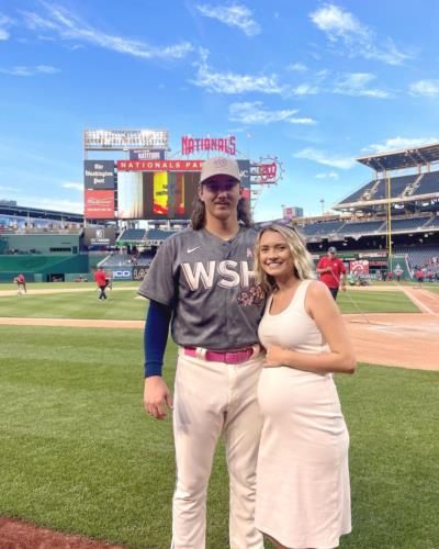 Hunter Harvey And Wife Share Heartwarming Moment On Baseball Field