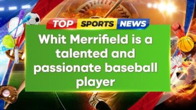 Whit Merrifield Shines In Blue Uniform During Intense Baseball Game