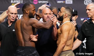 UFC 304 video: Leon Edwards, Belal Muhammad keep Dana White on edge at final faceoff