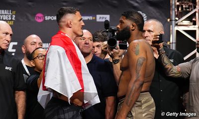UFC 304 faceoff video: Tom Aspinall, Curtis Blaydes square up for interim title fight