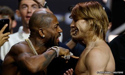 Video: UFC 304 ceremonial weigh-in faceoffs see Green vs. Pimblett, Mokaev vs. Kape get heated
