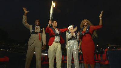 Rafael Nadal, Serena Williams Help Light Cauldron to Open Paris Olympics