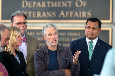 Jon Stewart pushes VA to cover troops sickened by uranium after 9/11. Again, they are told to wait